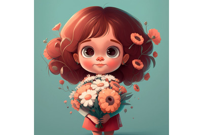 Girl with Flower | Mothers Day Collection