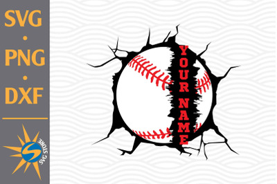 Baseball Custom Name SVG, PNG, DXF Digital Files Include