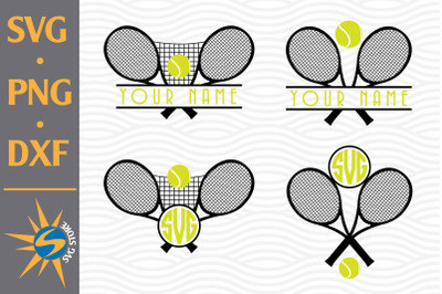 Tennis Monogram SVG, PNG, DXF Digital Files Include