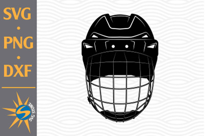 Hockey Helmet SVG, PNG, DXF Digital Files Include