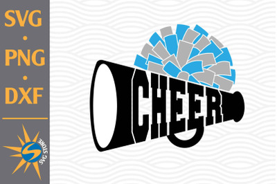Cheer Megaphone SVG, PNG, DXF Digital Files Include