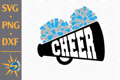 Cheer Megaphone SVG, PNG, DXF Digital Files Include