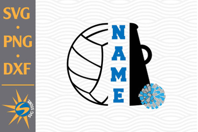 Split Megaphone Volleyball SVG, PNG, DXF Digital Files Include
