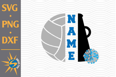 Split Megaphone Volleyball SVG, PNG, DXF Digital Files Include