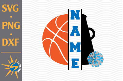 Split Megaphone Basketball SVG, PNG, DXF Digital Files Include