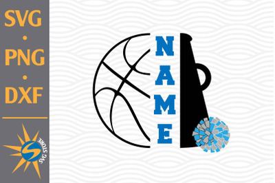 Split Megaphone Basketball SVG, PNG, DXF Digital Files Include