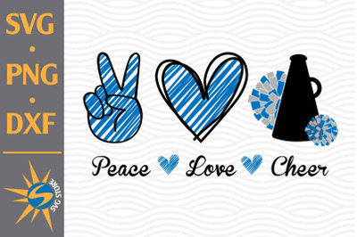 Peace Love Cheer  SVG, PNG, DXF Digital Files Include
