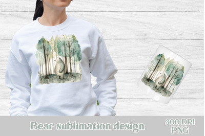 Cute bear sublimation | Kids bear t shirt design