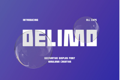 Delimo Decorative Display Font