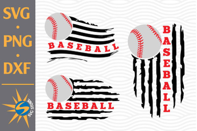 Baseball US Flag SVG, PNG, DXF Digital Files Include