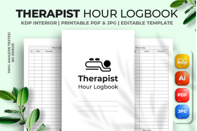 Therapist Hour Logbook KDP Interior