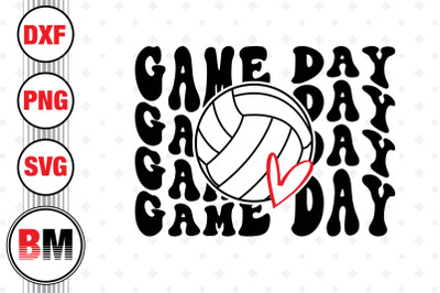 Game Day Volleyball SVG, PNG, DXF Files