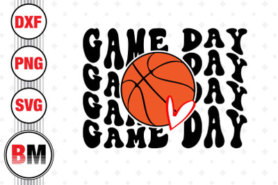 Game Day Basketball SVG, PNG, DXF Files