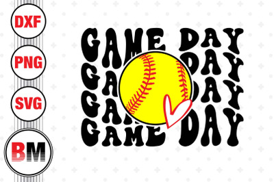 Game Day Softball SVG, PNG, DXF Files