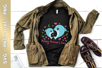 Animal Mom Dolphin for Mother&#039;s Day