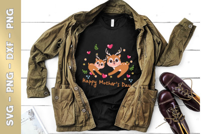 Animal Mom Reindeer for Mother&#039;s Day