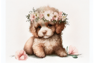 Cute Baby Puppy Pink | Spring Collection
