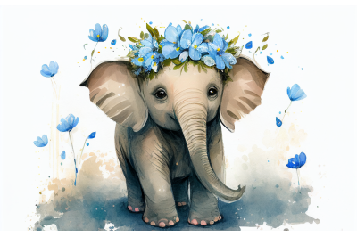 Cute Baby Elephant | Spring Collection