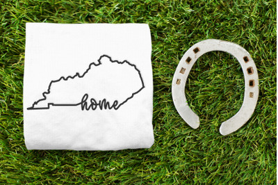 Kentucky Home State Outline | Embroidery
