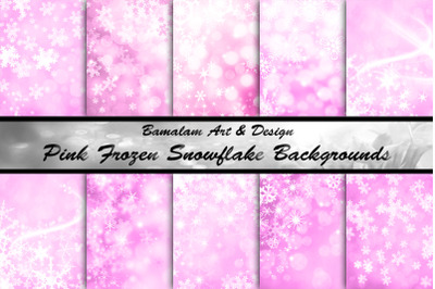 Pink Snowflake Backgrounds