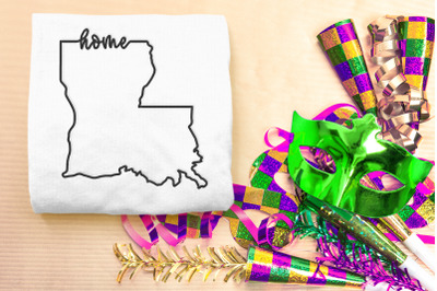 Louisiana Home State Outline | Embroidery