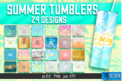 Summer Tumblers | Summer Tumbler Sublimation | PNG 20 Oz Tumbler | v.2