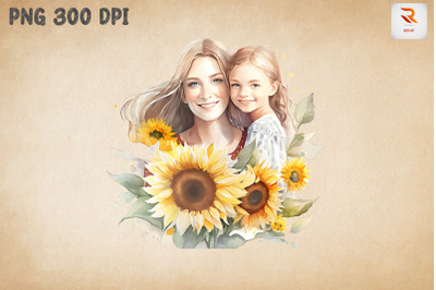 Beautiful Mother &amp;amp; Daughter Sunflower 2