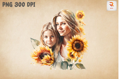 Beautiful Mother &amp;amp; Daughter Sunflower 4