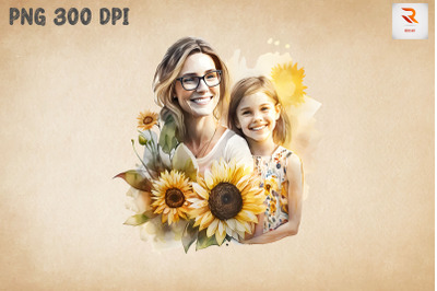 Beautiful Mother &amp;amp; Daughter Sunflower 5