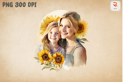 Beautiful Mother &amp;amp; Daughter Sunflower 10