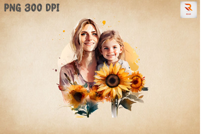 Beautiful Mother &amp;amp; Daughter Sunflower 11