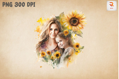 Beautiful Mother &amp;amp; Daughter Sunflower 19