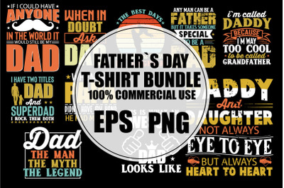 Father`s Day T-shirt Bundle