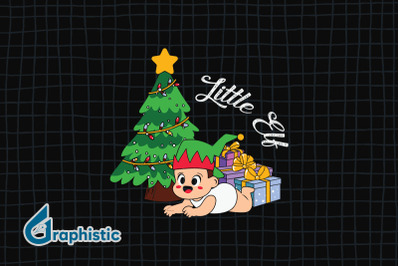 Little ELF Christmas ELF under Tree