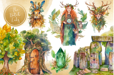 Celtic Fairytale Clipart Set
