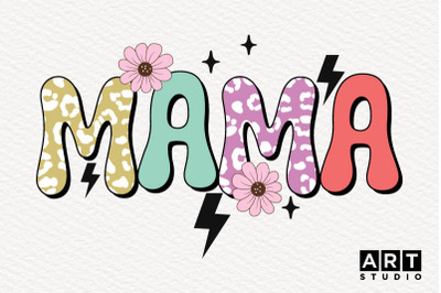 Retro Mama Png Sublimation, Mothers Day Sublimation