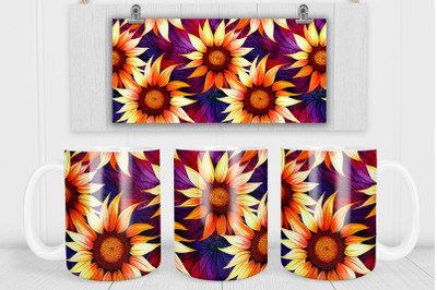 Sunflower mug sublimation design | Sunflower mug PNG