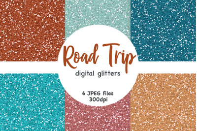 Road Trip Digital Paper | Luxury Textures