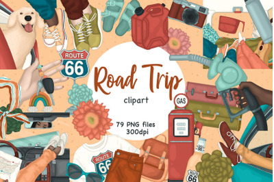 Road Trip Clipart | Summer Clip Art Bundle