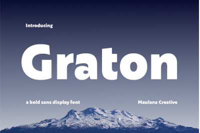 Graton Bold Sans Display Font