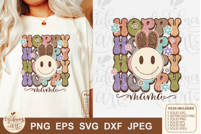 Hoppy mama svg png sublimation, distressed png sublimation