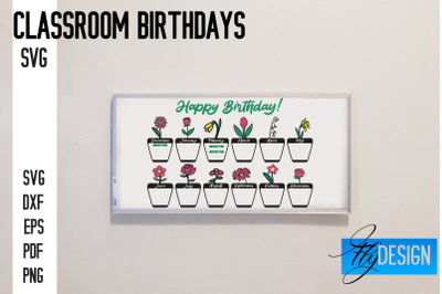 Classroom Birthdays SVG | Funny Classroom SVG Design | Kids Birthdays