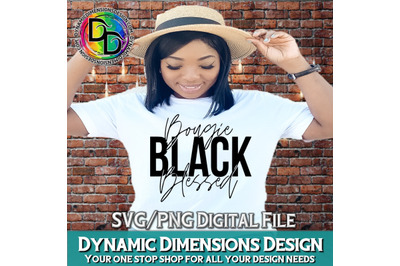 Black Bougie Blessed Svg, Black Svg, Bougie SVg, Blessed Svg, Black Gi