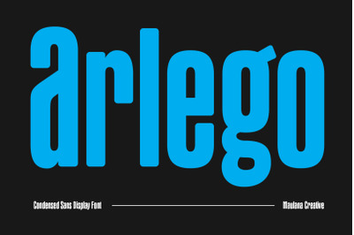 Arlego Condensed Sans Display Font