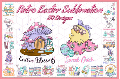 Retro Easter Sublimation Bundle