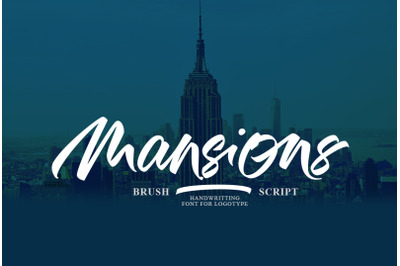 Manshion Brush Script