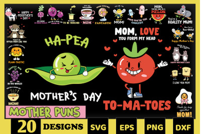 Mother Puns Bundle SVG 20 designs