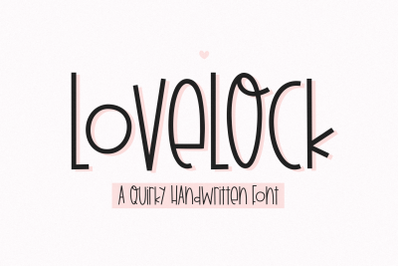 Lovelock - Fun Handwritten Font