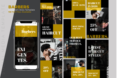 Barbers - Instagram Story Template