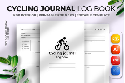 Cycling Journal Log book Kdp Interior
